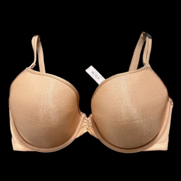 Victoria’s Secret Lined Demi underwire Shine underwire bra beige 32DDD - Picture 1 of 6